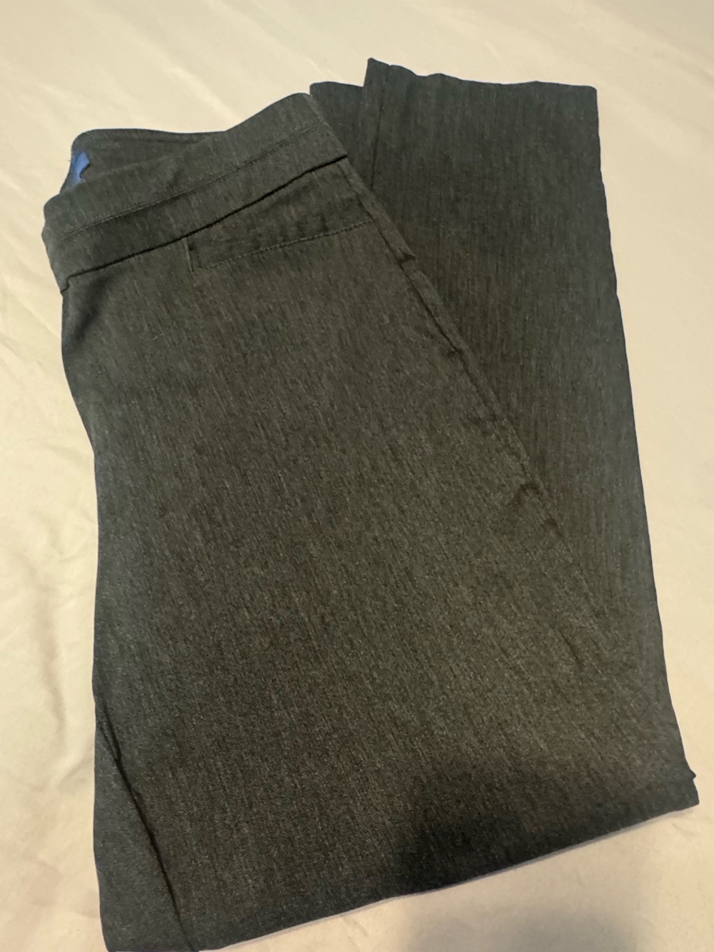 Apt. 9 Brynn Charcoal Gray Pull-On Dress Pants 12P Petite - Stretch Trousers